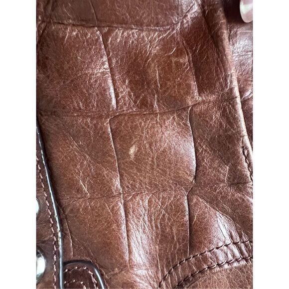 B. Makowsky Genuine Leather Hobo Studded Hobo Shoulder Bag - Picture 15 of 16